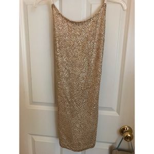 Gold sparkle Mini Dress